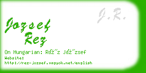 jozsef rez business card